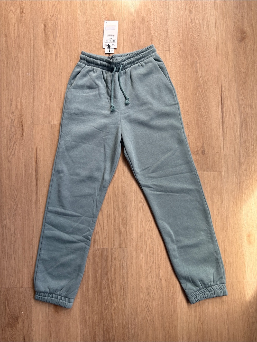 Women's Light Teal Drawstring Jogger Pants